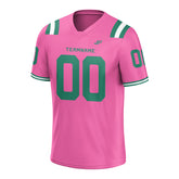 Custom Pink Football Jersey Athletic Shirt For Adult Youth Unisex